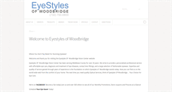 Desktop Screenshot of eyestylesofwoodbridge.com