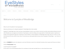 Tablet Screenshot of eyestylesofwoodbridge.com